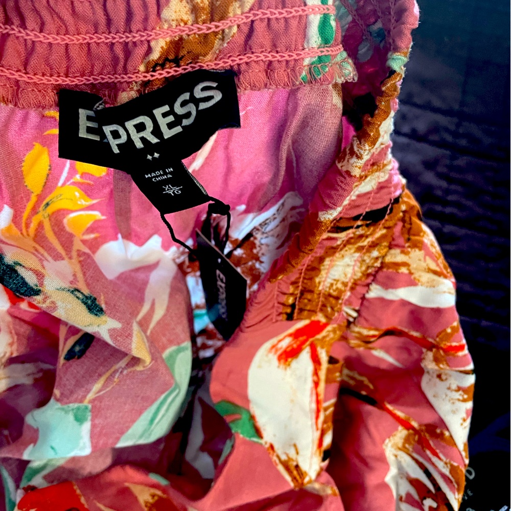 Express Pink Floral Dress